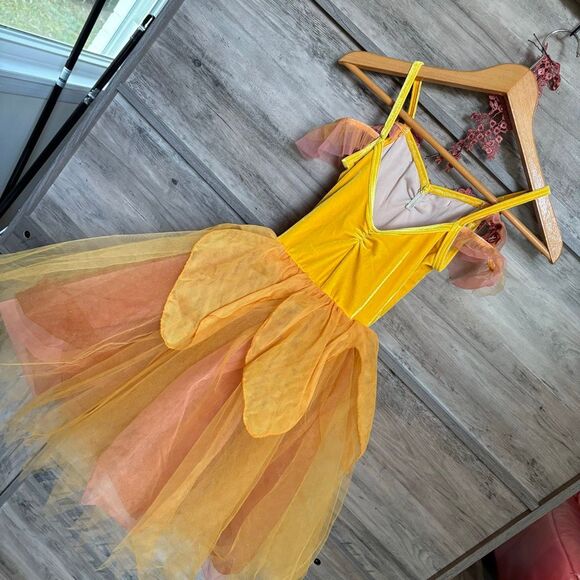 Weissman 13511 Petal Tutu Seasons Fairy Ballet Dance Costume Yellow Velvet Gold - Picture 8 of 14